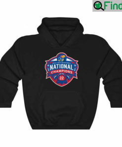 Kansas Jayhawks 2022 NCAA Mens Basketball National Champions Official Logo Hoodie