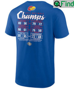 Kansas Jayhawks 2022 NCAA National Champions Double Sided T Shirts