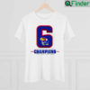 Kansas Jayhawks 2022 NCAA National Champions Six Time Shirt