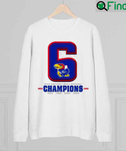 Kansas Jayhawks 2022 NCAA National Champions Six Time Sweatshirt