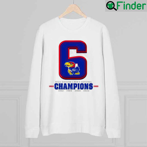 Kansas Jayhawks 2022 NCAA National Champions Six Time Sweatshirt