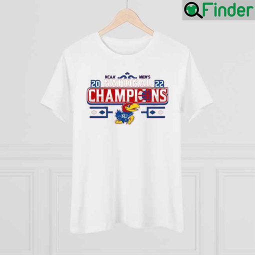 Kansas Jayhawks Blue 84 2022 NCAA Mens Basketball National Champions Bracket T Shirt