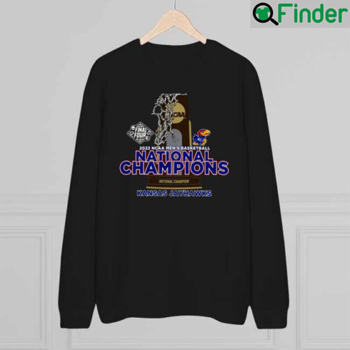 Kansas Jayhawks Original Retro Brand 2022 NCAA Mens Basketball National Champions Sweatshirt