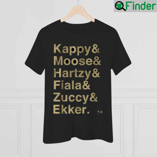 Kappy Moose Hartzy Fiala Zuccy Ekker Minnesota Wild Shirt