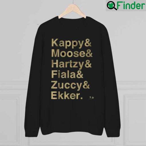 Kappy Moose Hartzy Fiala Zuccy Ekker Minnesota Wild Sweatshirt