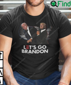 Lets Go Brandon Trump Punches Bidens Face Shirt Will Smith Meme