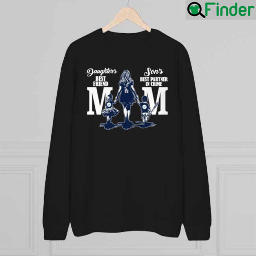 Los Angeles Dodgers Daughters Best Friend Sos Best Partner In Crime Mom Mothers day 2022 sweatshirt