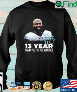 Malcolm Jenkins Retired 13 Year Career Signature Sweatshirt