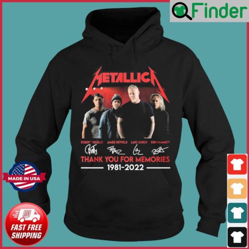 Metallica Thank You For The Memories 1981 Hoodie