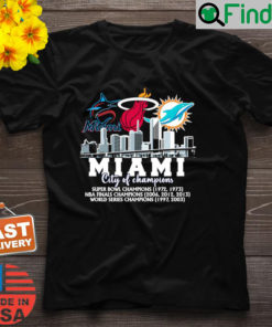 Miami City Of Champions T Shirt