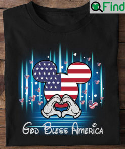 Mickey Mouse God Bless America American Flag Disney Shirts