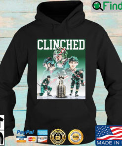 Minnesota Wild Trophy 2022 Clinched Stanley Cup Playoffs Hoodie