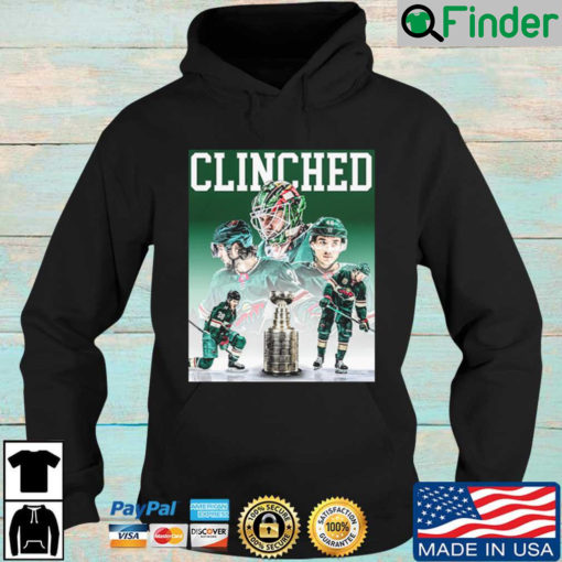 Minnesota Wild Trophy 2022 Clinched Stanley Cup Playoffs Hoodie