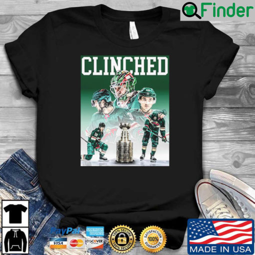 Minnesota Wild Trophy 2022 Clinched Stanley Cup Playoffs Shirt