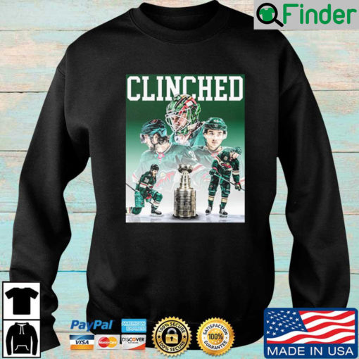 Minnesota Wild Trophy 2022 Clinched Stanley Cup Playoffs Sweatshirt