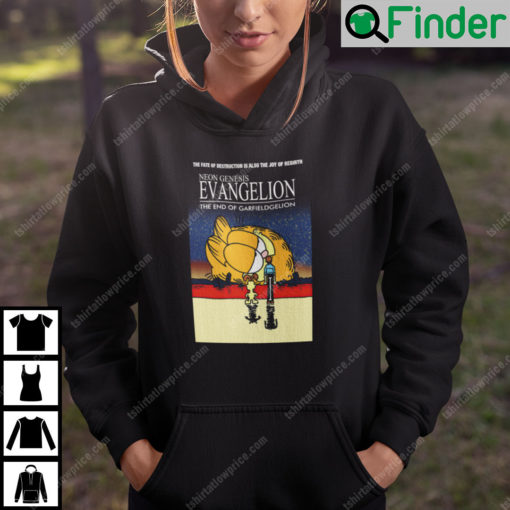 Neon Genesis Evangelion The End Of Garfieldgelion Hoodie