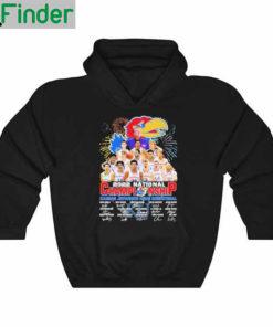 Nice 2022 National Championship Kansas Jayhawks Mens Basketball Signatures Hoodie