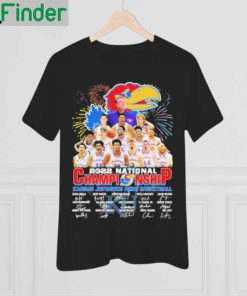 Nice 2022 National Championship Kansas Jayhawks Mens Basketball Signatures Shirt