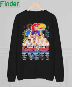 Nice 2022 National Championship Kansas Jayhawks Mens Basketball Signatures Sweatshirt