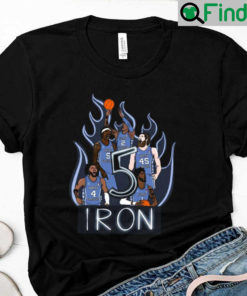 North Carolina March Madness Unc Tar Heel Iron 5 Shirt