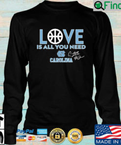 North Carolina Tar Heels Love Is All You Need Carolina Signature Sweatshirt