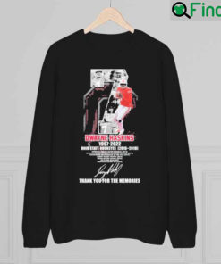 Official Dwayne Haskins 1997 2022 Ohio State Buckeyes 2016 2018 Thank you for the memories signature sweatshirt