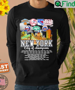 Official New York City Of Champions World Series Champions Sweatshirt