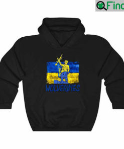 Original Wolverines – Ukraine flag retro Hoodie