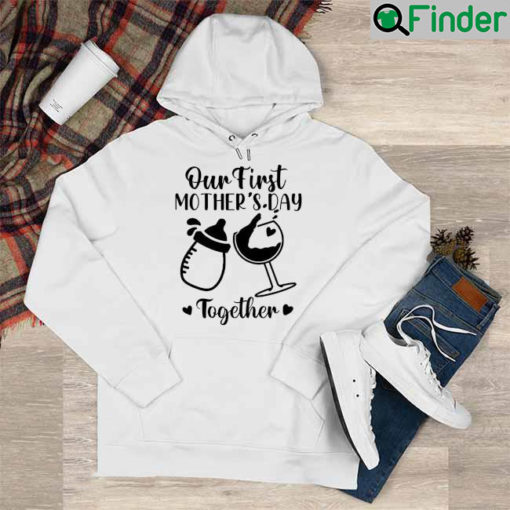 Our First Mothers Day Matching Mom And Baby Hoodie