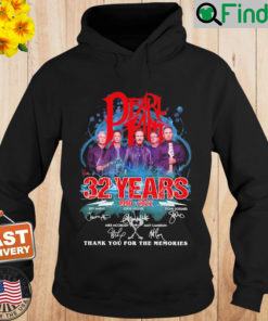 Pearl Pam 32 Years 1990 2022 Signatures Thank You For The Memories Hoodie