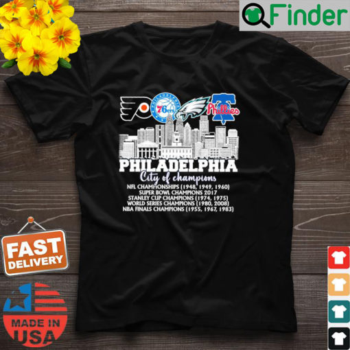 Philadelphia City Of Champions T Shirt