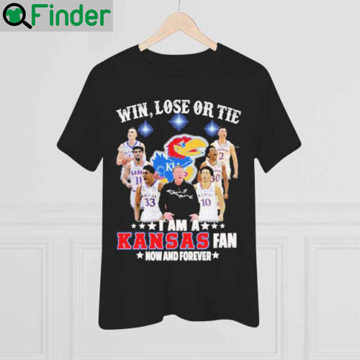 Premium win Lose Or The I Am A Kansas Jayhawks Fan Now And Forever signatures shirt