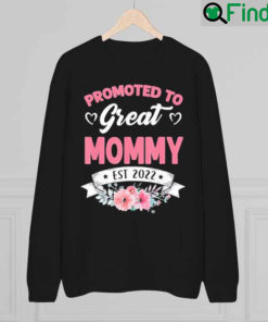 Promoted To Great Mommy Est 2022 New Baby Sweatshirt