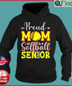 Proud Mom Of A Softball Senior 2022 Happy Mothers Day 2022 Hoodie