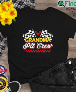 Race Car Birthday Party Racing Family Grandma Pit Crew Shirt