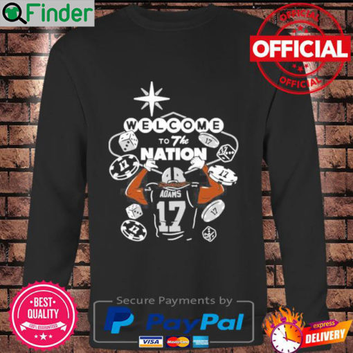 Raider Cody Davante Adams Warriors World Shop Welcome To Raider Nation Adams 17 Sweatshirt