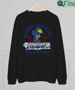 Rally Jayhawks 2022 National Champions Fieldhouse Short Sleeve Sweatshirt