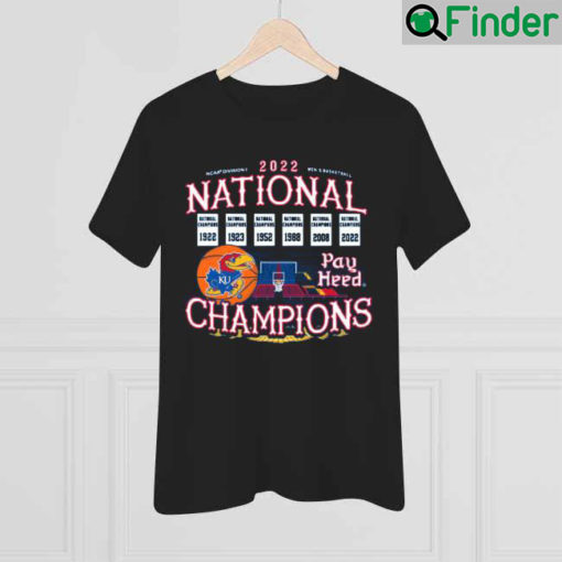 Rally Kansas Jayhawks 6x 2022 National Champions Banners shirt