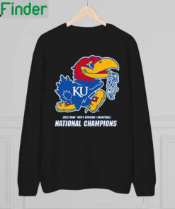 Rally Kansas Jayhawks Blue 2022 National Champions Cut The Net sweatshirt 1
