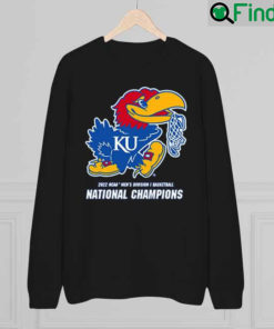 Rally Kansas Jayhawks Blue 2022 National Champions Cut The Net sweatshirt