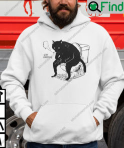 Shit Happens Black Cat Hoodie