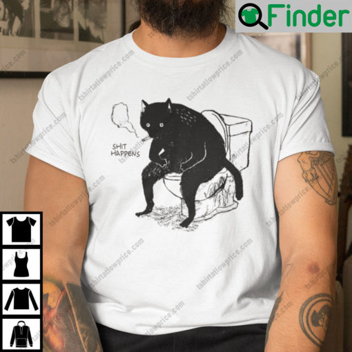 Shit Happens Black Cat Shirt