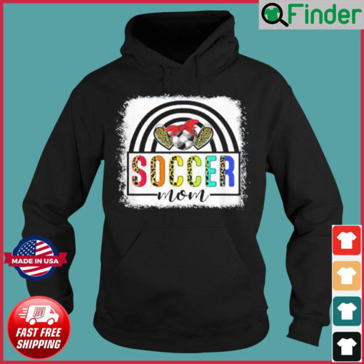 Soccer Mom Rainbow Leopard Soccer Mom Mothers Day 2022 Hoodie