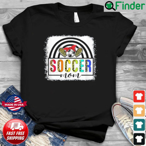 Soccer Mom Rainbow Leopard Soccer Mom Mothers Day 2022 Shirt