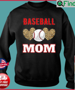 Softball Mom Leopard Ball Mom Mothers Day Sweatshirt