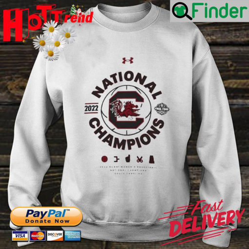 South Carolina Gamecocks Under Armour Womens 2022 NCAA Womens Basketball National Champions Sweatshirt