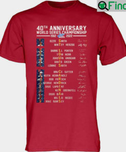 St Louis Cardinals 40th Anniversary World Series Championship 1982 2022 Signatures Shirt