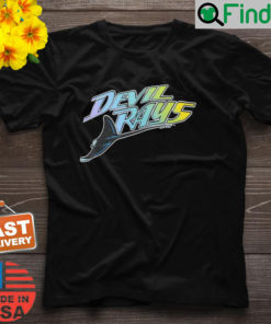 Tampa Bay Rays Homage Heathered Charcoal Hand Drawn Logo Tri Blend T Shirt