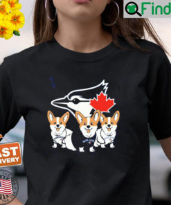 Three Corgi Blue Jays Baseball Shirt