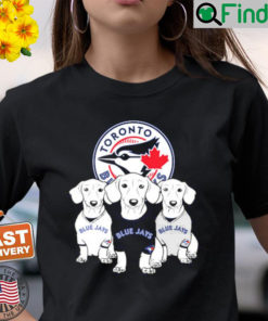 Three Dachshund Toronto Blue Jays Baseball Shirt